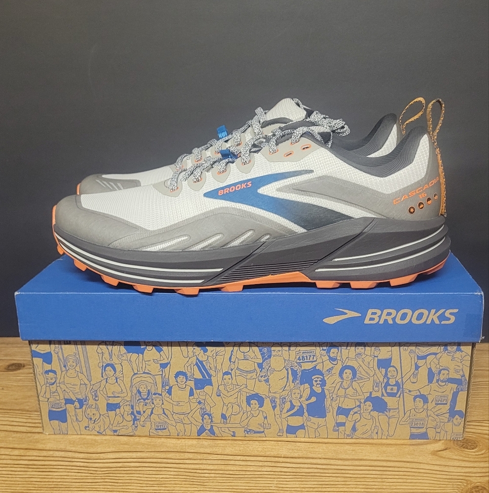 Brooks Cascadia 16 athletic trail running hiking shoes men's 12.5 sneake…